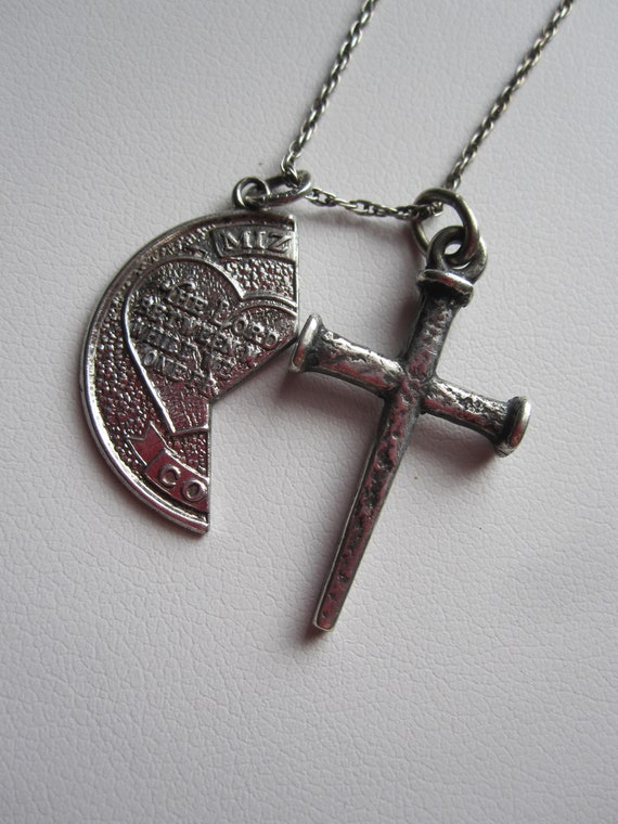 James Avery Sterling Nail Pendant and Half Coin Penda… Gem