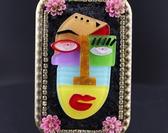 Mod Abstract Compact Cosmetic Mirror