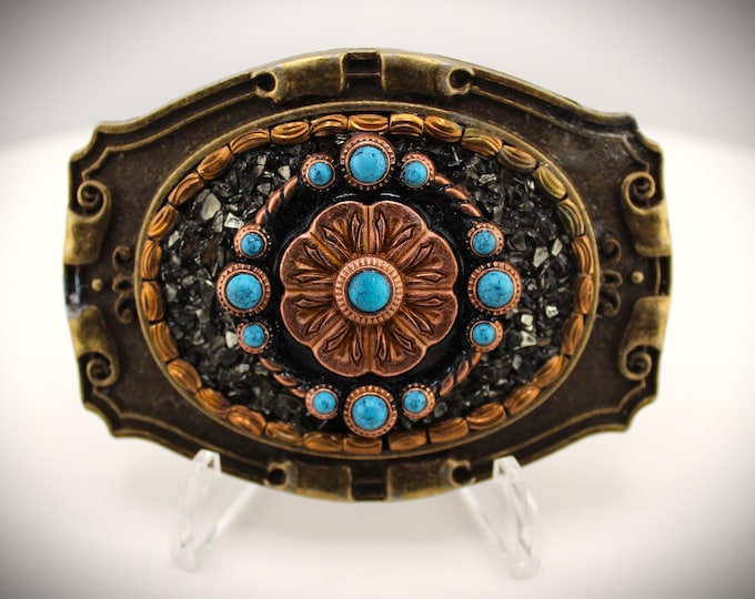 Ornate Southwestern Western Unisex Belt Buckle