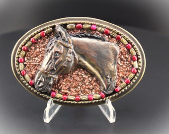 Quarter Horse, Pleasure Horse Western Equestrian Belt Buckle