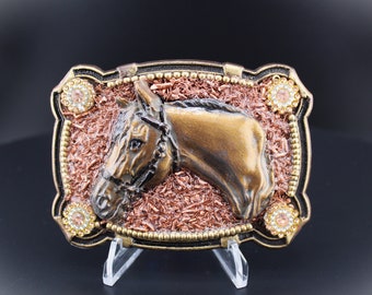 Western Quarter Horse Pleasure Horse Belt Buckle for Men or Women