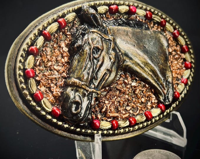 Quarter Horse, Pleasure Horse Western Equestrian Belt Buckle