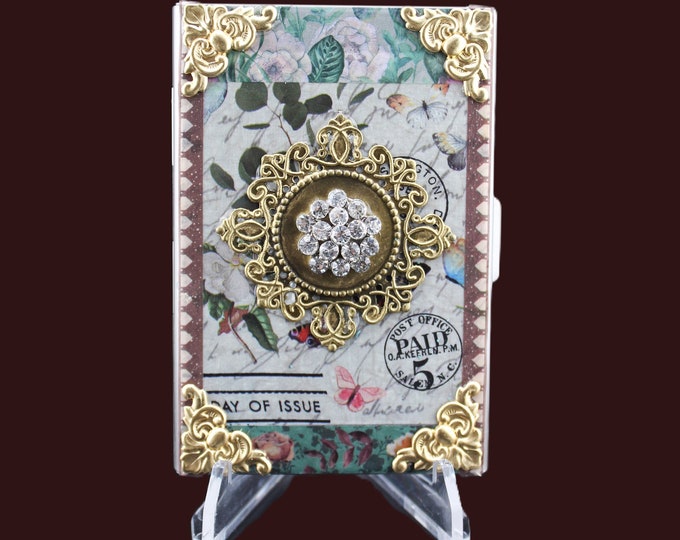 Rhinestone Credit Card Wallet Made with Washi Tape