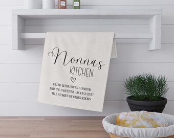 Ręcznik kuchenny, prezent dla babci, prezent dla babci włoskiej, dekoracja kuchni, pamiątka kuchenna, dekoracja kuchni