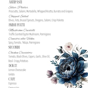 Menu na wieczór panieński