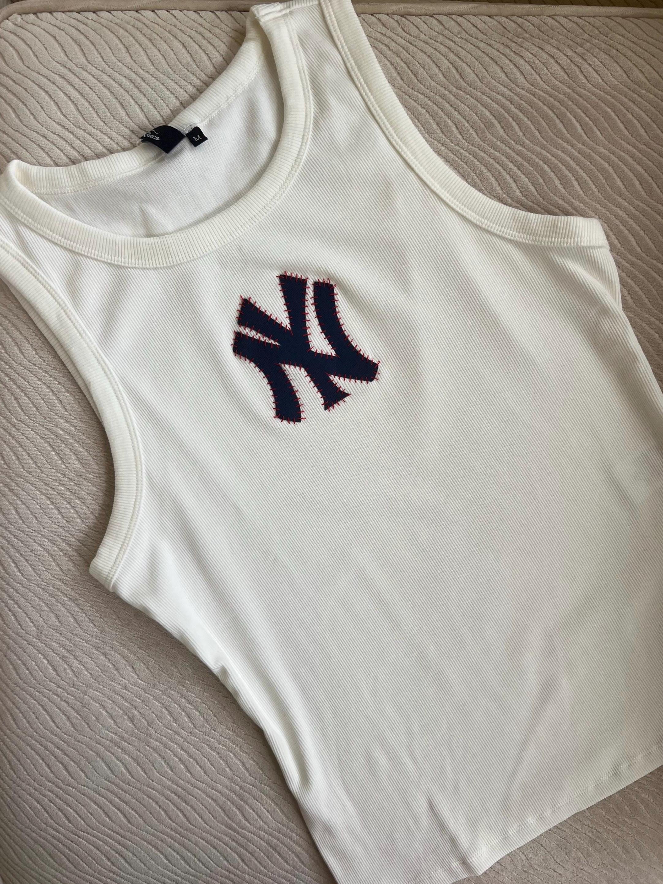 Ribbed High Neck Tank (Full Length) - Baseball Logos Hand Stitched