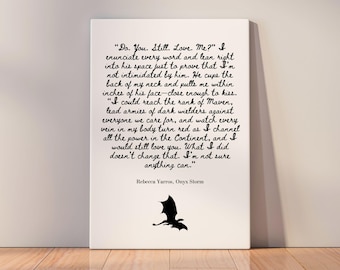ONYX STORM Digital Print Poster. Fix your Onyx Storm hangover with this Rebecca Yarros inspired quote - digital download only.