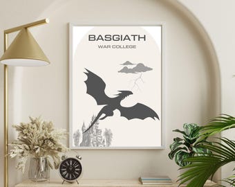 Fourth Wing Inspired Artwork - Basgiath War College DIGITAL PRINT only. Requests available!