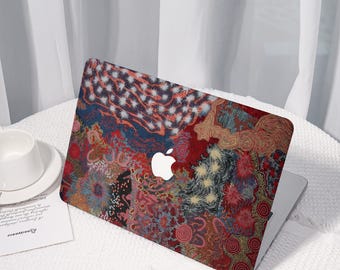 Retro Collage Pattern All New MacBook Case for 2024 Pro 14/16,Personalized Macbook Case,Protective Case Laptop Cover For MacBook Air 13/15