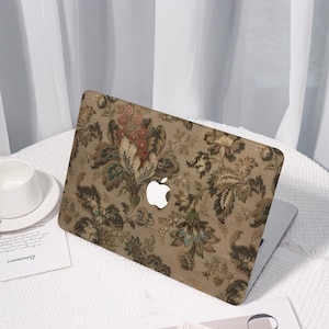 Vintage Floral All New MacBook Case for 2024 Pro 14/16, Personalized Macbook Pro 13 inch, Protective Case Laptop Cover For MacBook Air 13/15
