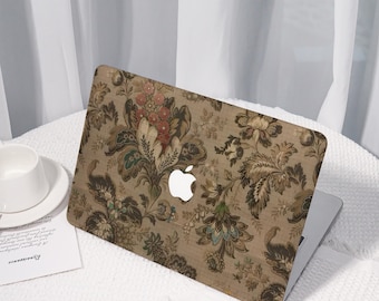 Vintage Floral All New MacBook Case for 2024 Pro 14/16, Personalized Macbook Pro 13 inch, Protective Case Laptop Cover For MacBook Air 13/15