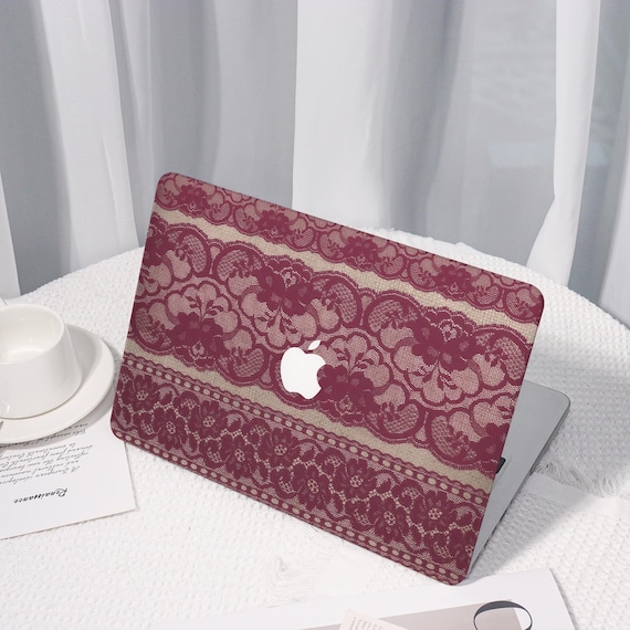 Floral Lace Pattern All New MacBook Case for 2025 Pro 16,Personalized Macbook Case,Elegant Design Protective Laptop Cover For MacBook Air 13