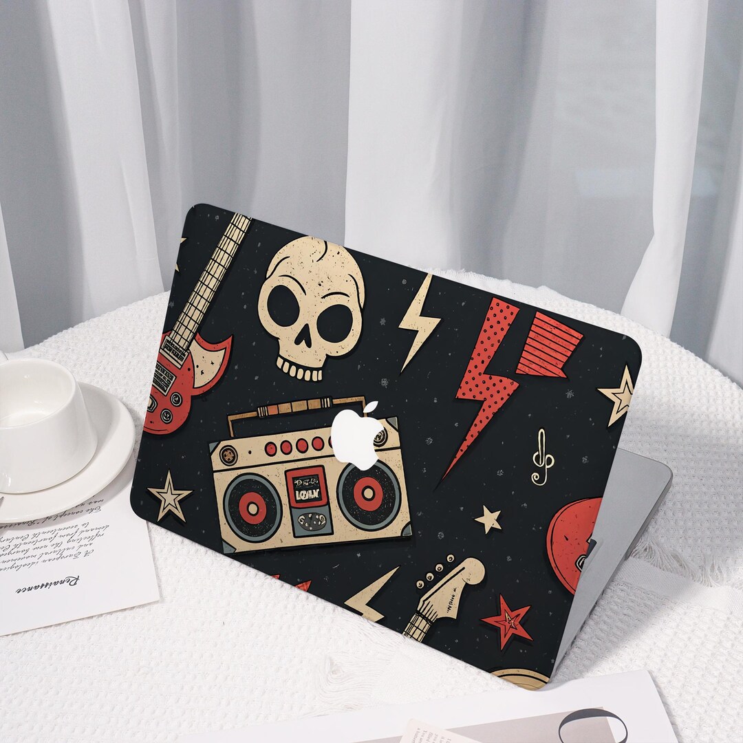 Rock Music Elements All New MacBook Case for 2024 Pro 14/16,guitars ...
