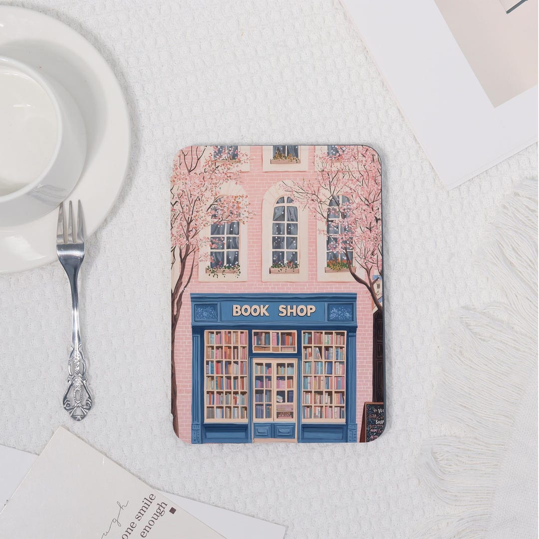 Pink Cherry Blossom Bookshop Case Cover for Kindle Paperwhite1/2/3 ...