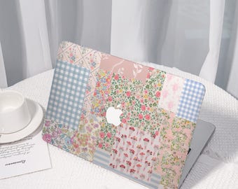 Fresh Floral Collage All New MacBook Case for 2024 Pro 16, Personalized Macbook Pro 13 inch, Protective Case Laptop Cover For MacBook Air 15