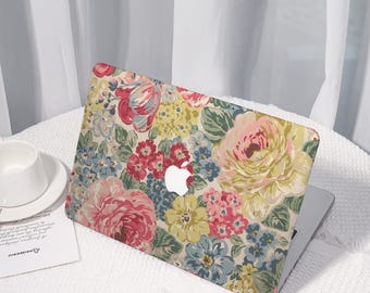 Colorful Floral All New MacBook Case for 2024 Pro 14/16,Personalized Macbook Pro 13 inch, Protective Case Laptop Cover For MacBook Air 13/15