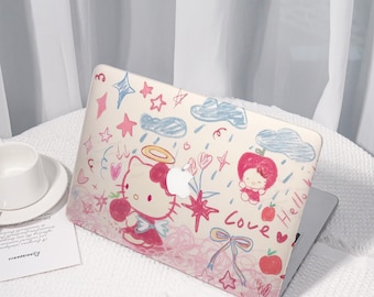 Cute Cartoon Characters All New MacBook Case for 2025 Air 15,Personalized Macbook Pro 13 inch, Protective Case Laptop Cover For Pro 16 case