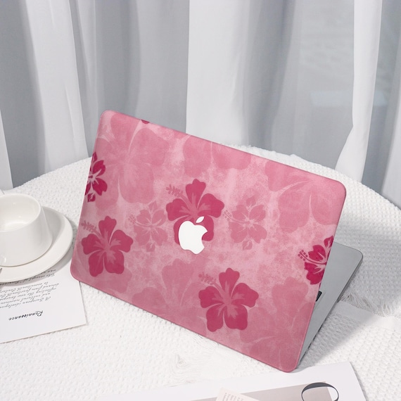 Pink Floral Pattern All New MacBook Case for 2025 Pro 16,Personalized Macbook Pro 13 inch,Protective Case Laptop Cover For MacBook Air 13/15