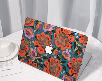 Custodia per MacBook Pro 14/16 con motivo floreale colorato, nuova di zecca, custodia protettiva per laptop per MacBook Air 15.