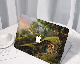 Fantasy Scenery Aesthetic All New MacBook Case for Pro 14/16,Golden Cane Personalized Macbook Pro 13 inch,Protective Case Laptop Cover