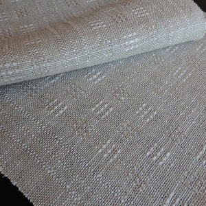 Table Runner Handwoven in Linen Lace image 3