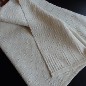 Handwoven Organic Cotton Lace Towel /Kitchen Towel / Tea Towel / Dish Towel / Decorative Towel / Gift / Neutral Natural Color image 4