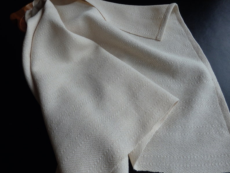 Handwoven Organic Cotton Towel Natural Colors / Kitchen Towel / Chef's Towel / Dish Towel / Tea Towel / Earth Friendly image 4