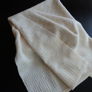 Handwoven Organic Cotton Lace Towel /Kitchen Towel / Tea Towel / Dish Towel / Decorative Towel / Gift / Neutral Natural Color image 5