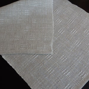 Table Runner Handwoven in Linen Lace image 4