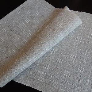 Table Runner Handwoven in Linen Lace image 2