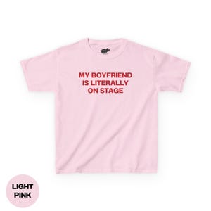 My Boyfriend is Literally on Stage Y2K Baby Tee Rockstar Girlfriend T ...