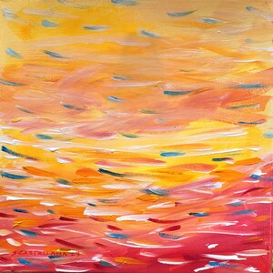 Giclee prints from my original Acrylic Painting,  Whimsical, and Colorful Home Decor. Abstract painting, contemporary art.