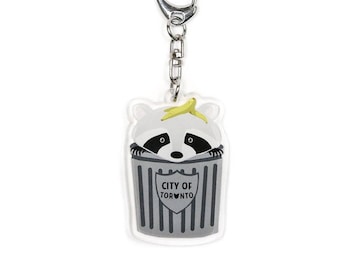 Toronto Raccoon Acrylic Keychain