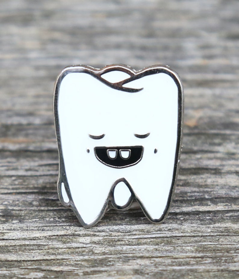 Tooth Lapel Pin Etsy
