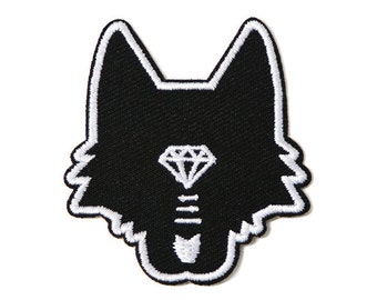 Mini Wolf Head Iron-on Patch