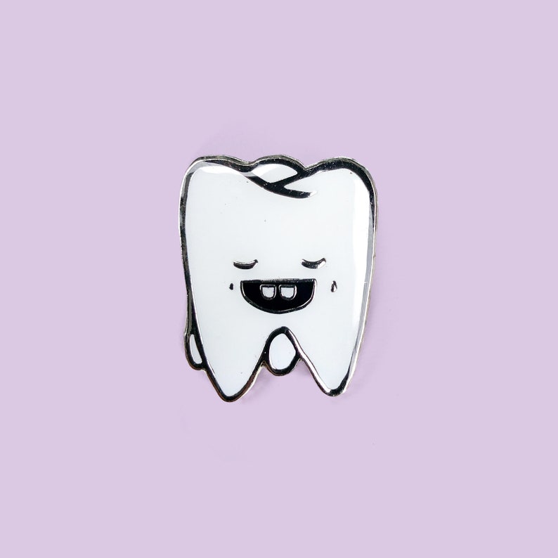 Tooth Lapel Pin Etsy