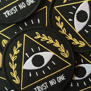 Trust No One Iron-on Patch image 2