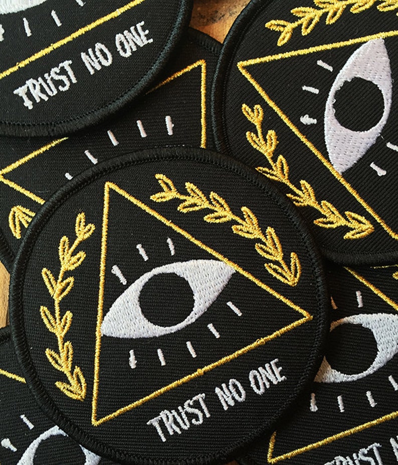 Trust No One Iron-on Patch image 2