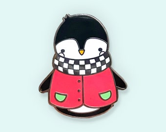 Winter Penguin Enamel Lapel Pin