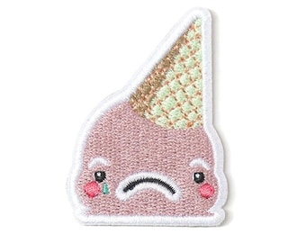 Sad Clown Ice Cream Iron-on Patch