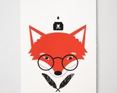 Silkscreened Mr. Fox Poster - Limited Edition of 25