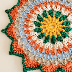 Mandala Table Mat Center Piece Doily Cotton Crochet Home Accessories image 3