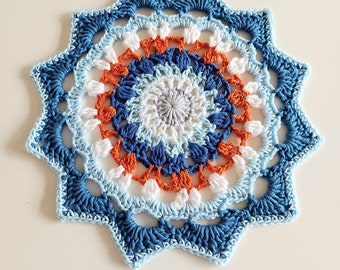 Mandala Tafelmat - Kleedje - Tafelmat - Mandala - Blauw Mengsel