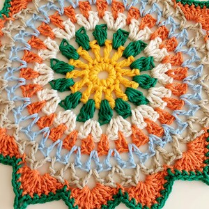 Mandala Table Mat Center Piece Doily Cotton Crochet Home Accessories image 2