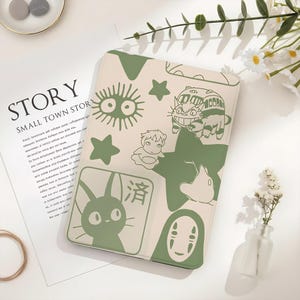 Minimalistiskt Anime Line Kindle-fodral Kindle Gen11 6 tum 2019/2024, Kobo-omslag, PaperWhite 6,8 tum 5/7:e 2013-omslag, genomskinligt bakstycke, boklig present