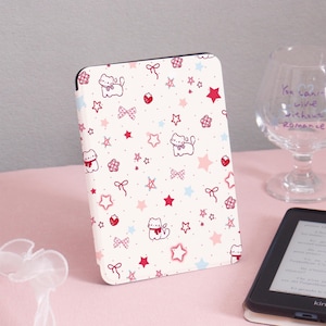 Kawaii Cat Star Kindle Case Kindle Gen11 6Inch 2019/2024,PaperWhite 6.8&#39;&#39; 5/7th 2013 Cover,Clear Back Sleeve,Personalized Gift for Her