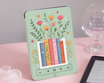 Boek muziekspeler Kindle-hoesje Kindle Gen11 6 inch 2019/2024, PaperWhite 6,8'' omslag 5/7 2013, doorzichtige achterkant, gepersonaliseerd cadeau voor haar