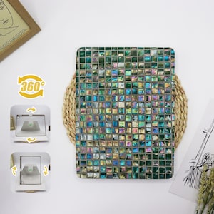 Iridescent Tile360 Degree Rotate Stand iPad Case Cover iPad 9.7" 10.2" 10.9" 11" 12.9",iPad Air 6 Pro 2022 2024 iPad mini 6,Gift for Mom