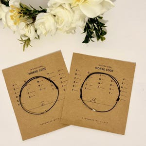 Plata 925 - Juego de 2 Pulseras con Iniciales en Código Morse - Pulseras de la Amistad - Pulsera de Pareja - Regalo de Pareja