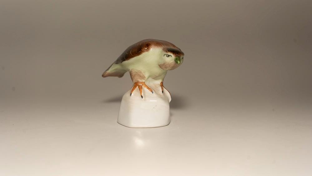 ヴィンテージ ハンガリー アクインクム ポーセリン　ふくろう 磁器 ハンガリー アクインクム ポーセリン ふくろう 磁器 ヴィンテージ